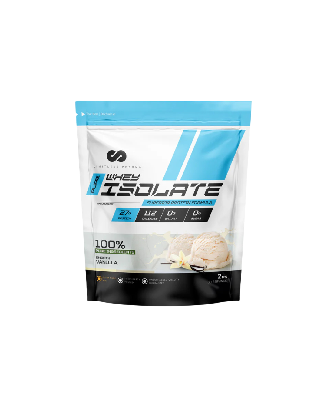 Limitless Pharma - Pure Whey Isolate 2lbs